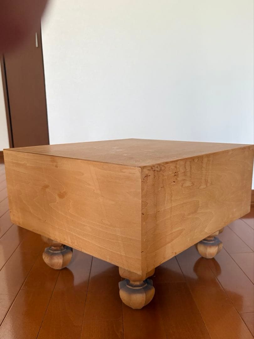 高級　碁盤　囲碁盤　木製　脚付き　厚い