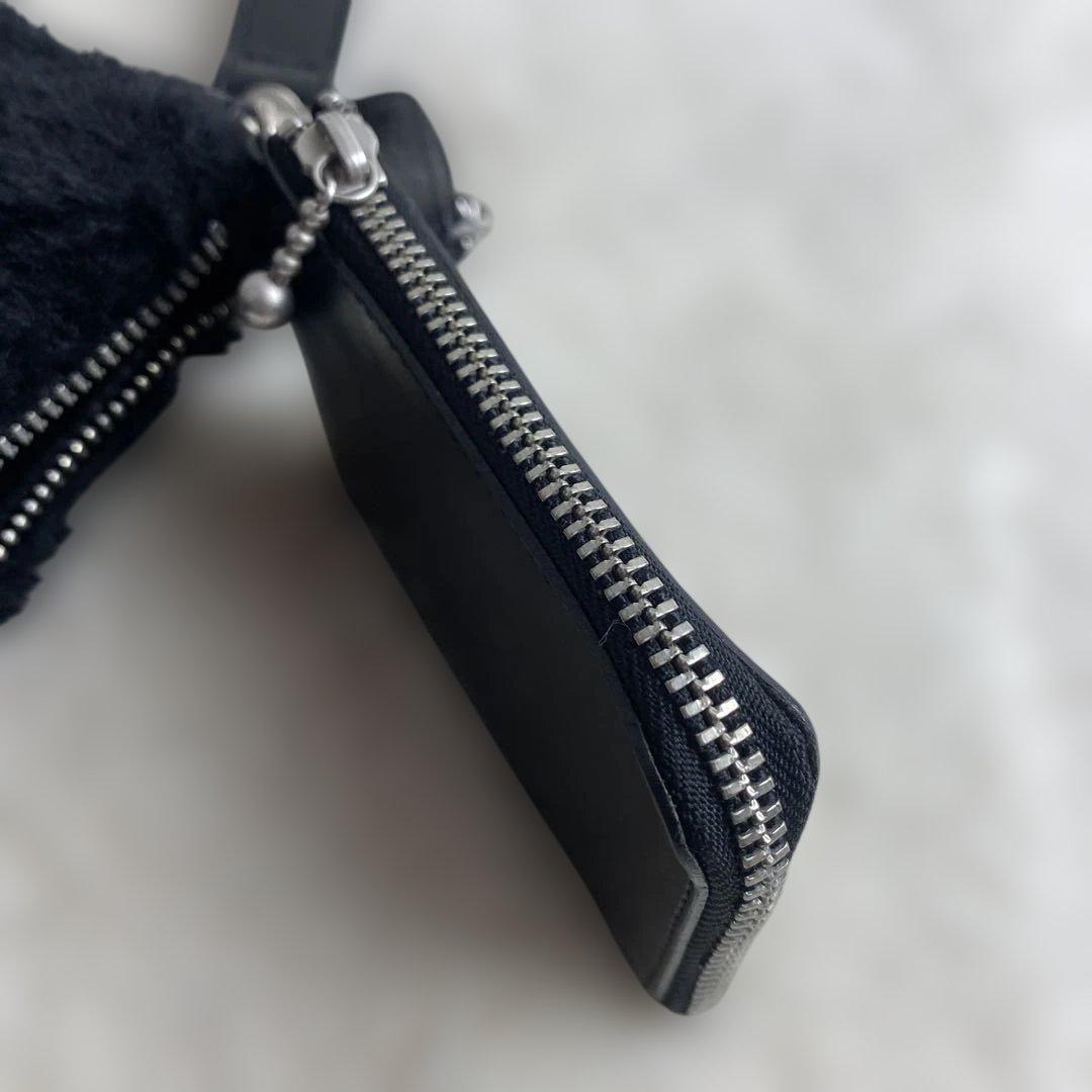 LIMIFEU リミフゥ3pouch leather キーホルダー　BLACK