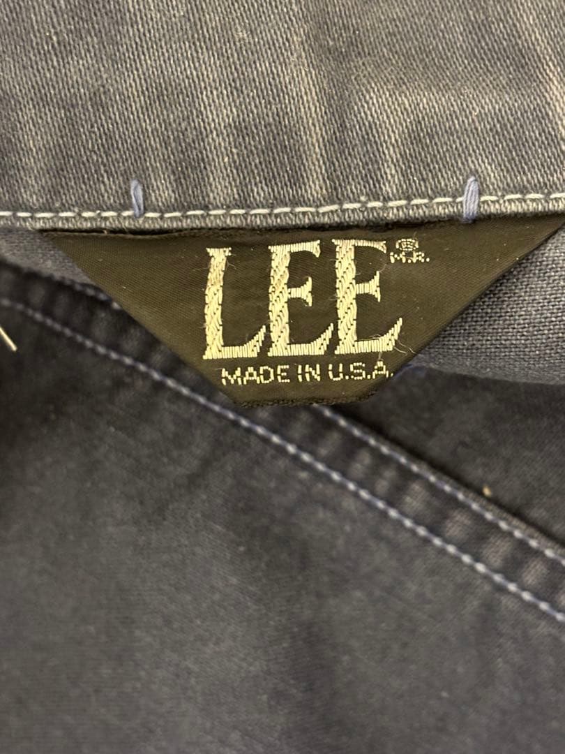 70sLEE(大文字) USA製 モールスキンジャケット 茄子紺フェード 短丈