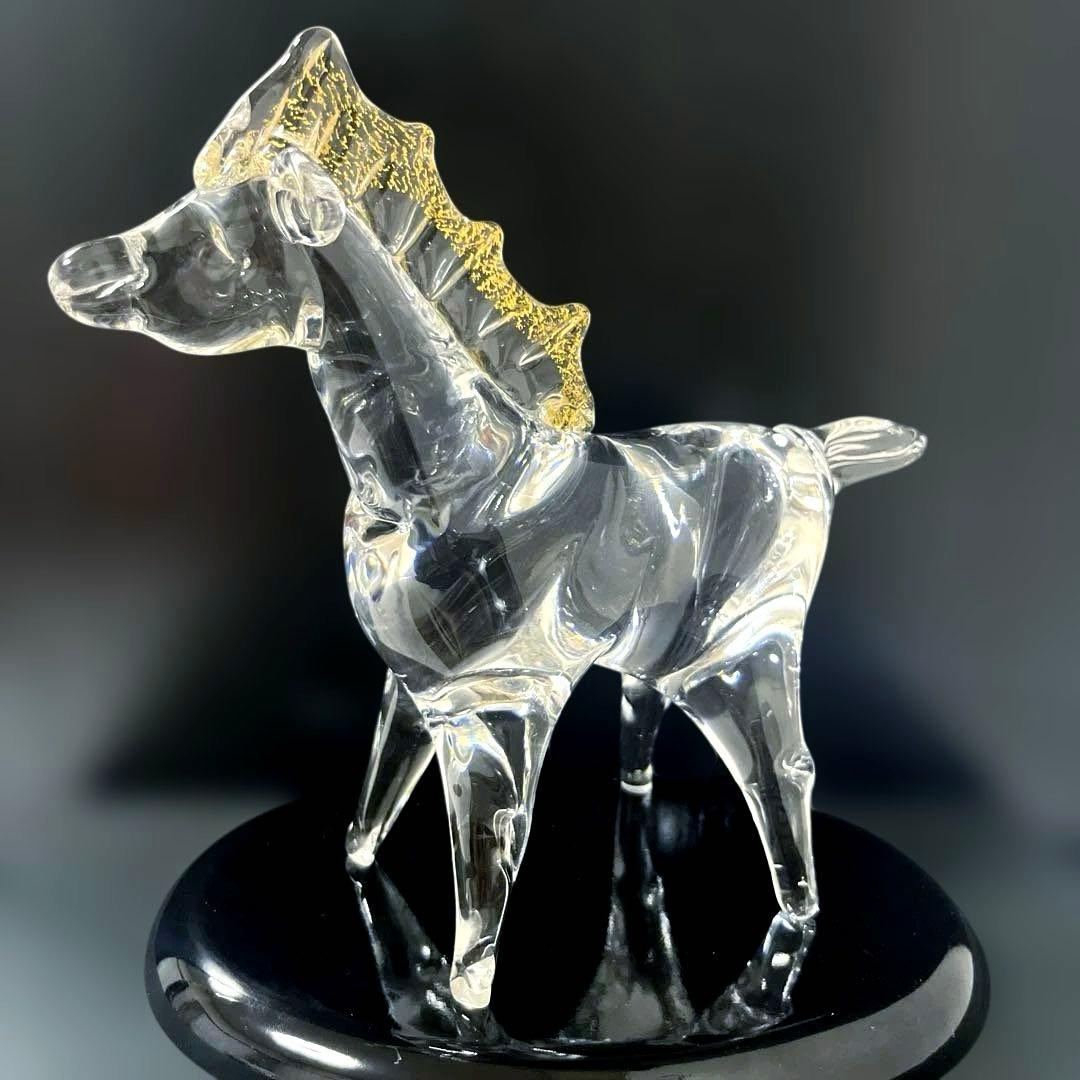 マルティグラス Multi Glass ガラス工芸 置物 動物 馬 - メルカリ