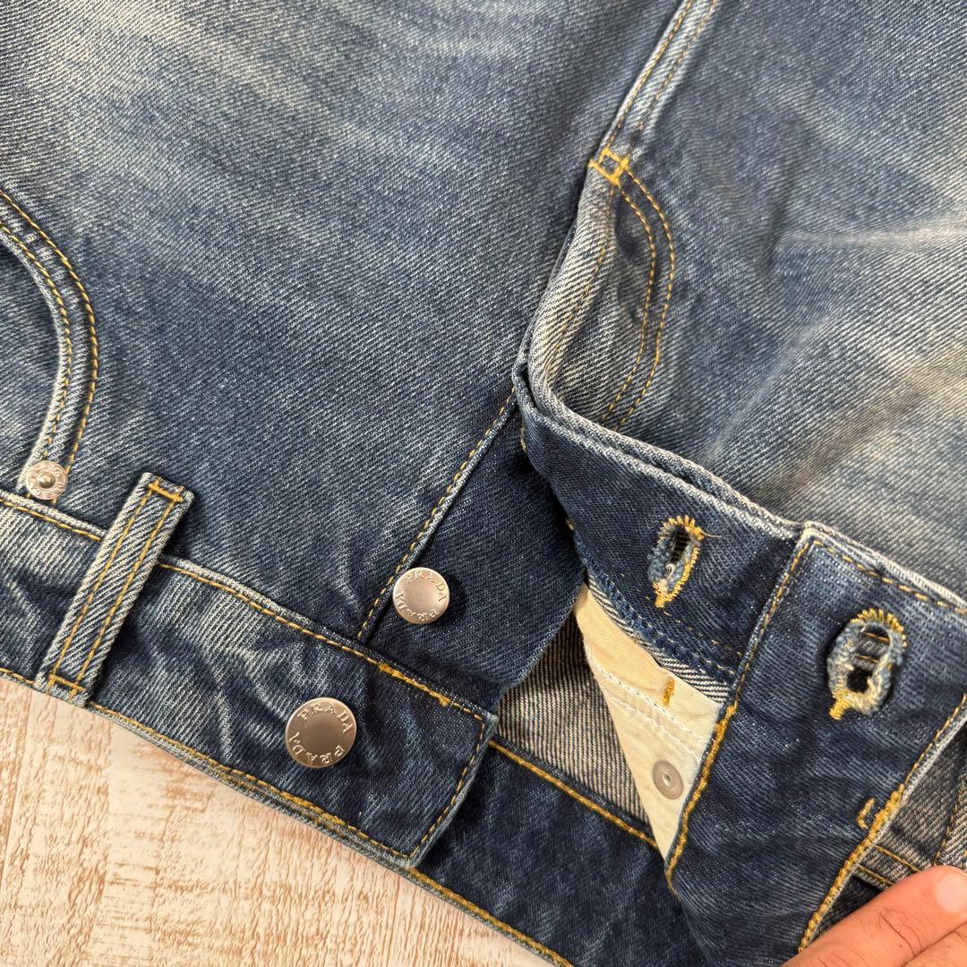 PRADA プラダ デニム　スカート　三角ロゴ　 38