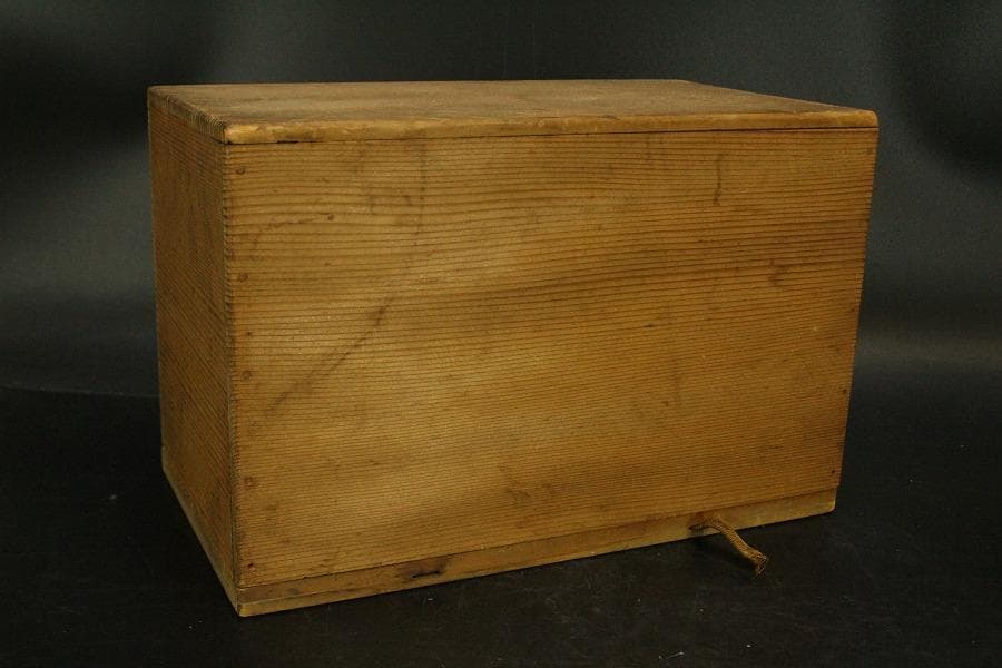 漆 溜塗 重硯 色絵 結び陶水滴(A915)