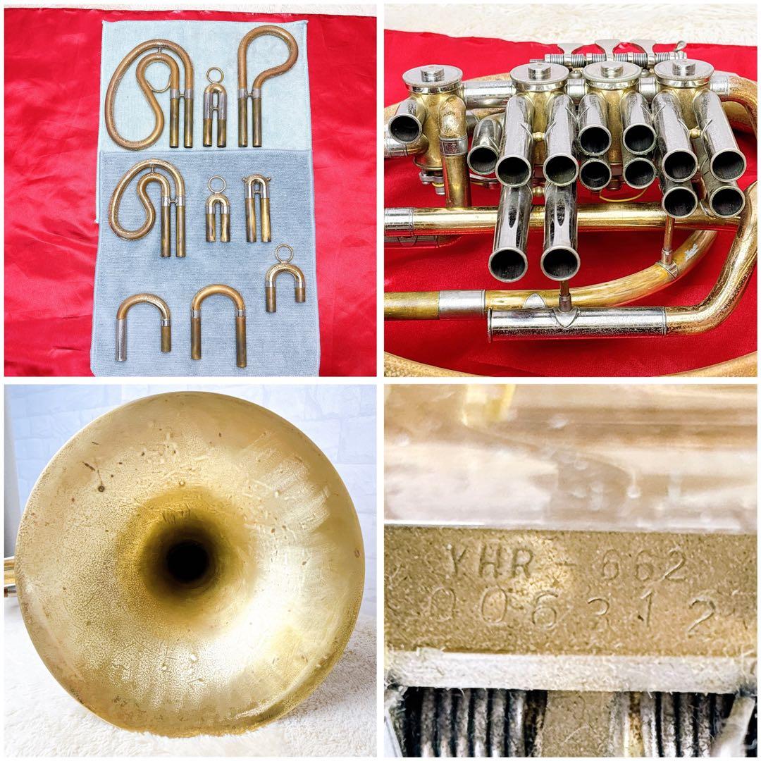 YAMAHA ヤマハ YHR-662 フルダブルホルン マウスピース付き - メルカリ