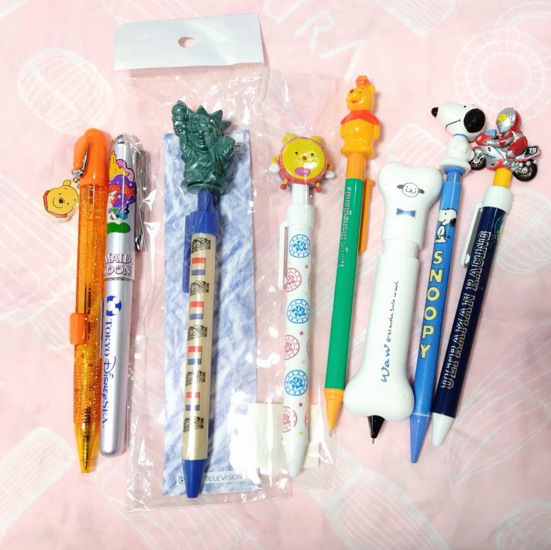 レトロ ペン セット (ボールペン シャーペン ロケット鉛筆 替芯 メモ帳)