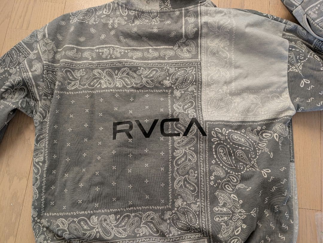 RVCA セットアップパーカー　スウェット　撥水・防水　L ペーズリー
