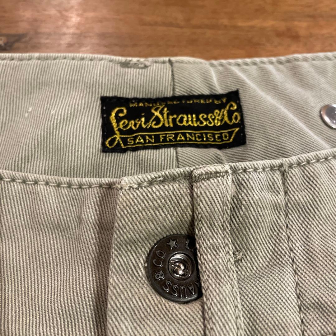 ジョニーデップ着用 リーバイスLVC20s風ヴィンテージ 加工チノ