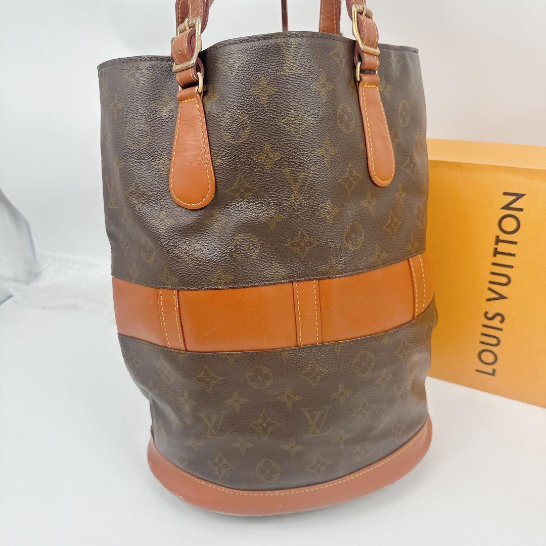 ジャンク　ルイヴィトン　モノグラム　USA製　バケットGM トートバッグ