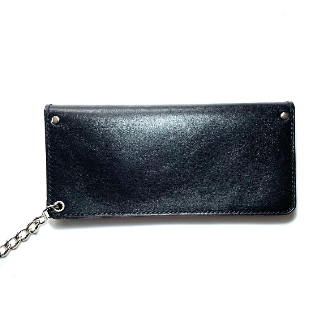 ご注文品　トラッカーウォレット　飾りステッチ　カードポケット改　ホースハイド