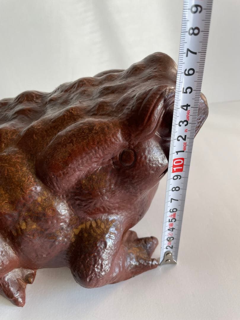 【木村長十郎友敬】蛙　カエル　細工物　縁起物　置物　飾り物