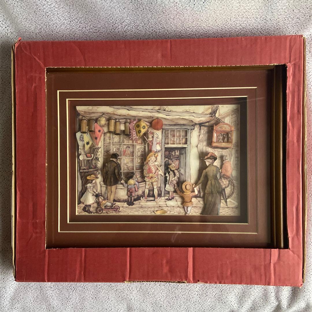 ローズマリー・バレー　デコパージュ　シャドウボックス　美品　英国製