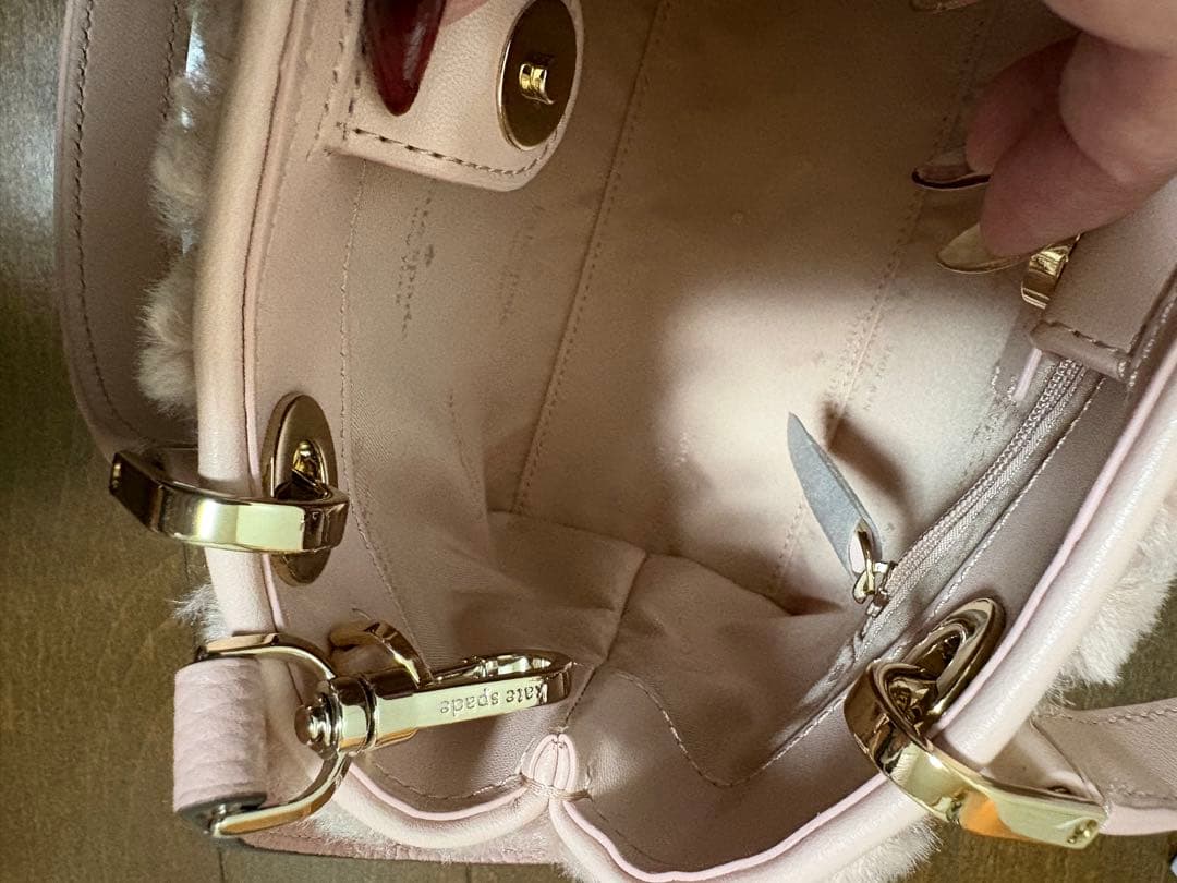 Kate Spade ピンク ファー ショルダーIchigo Ichie
