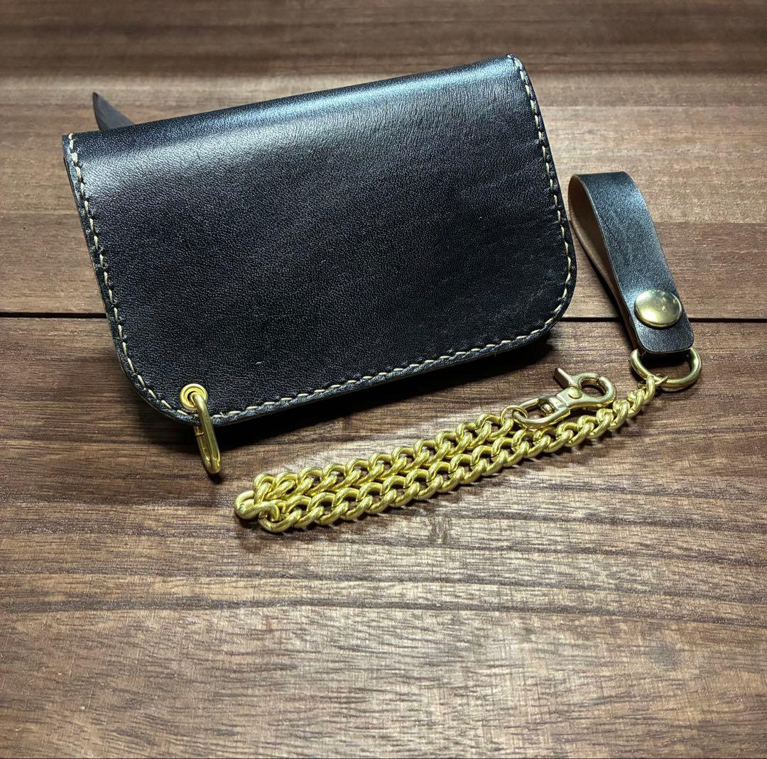 姫路レザー　ミドルトラッカーウォレット