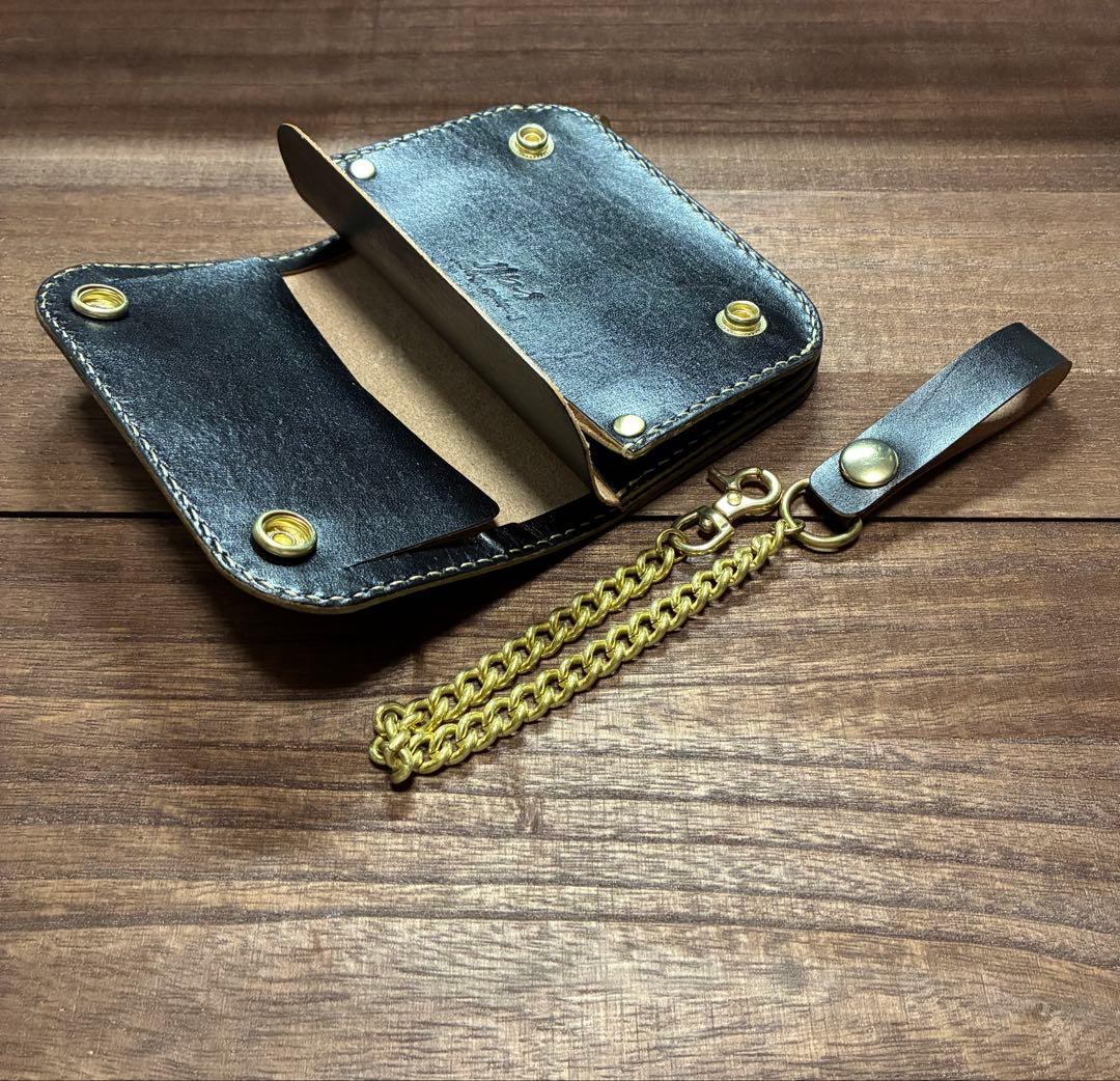 姫路レザー　ミドルトラッカーウォレット