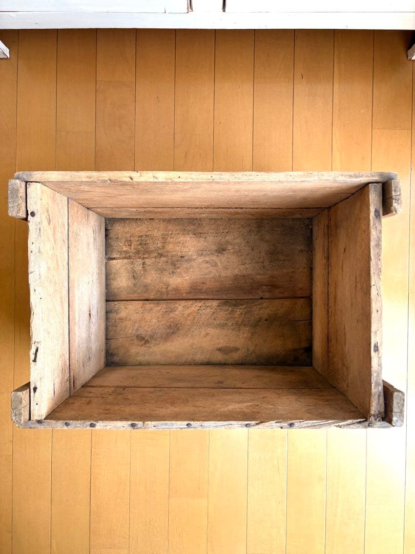 アンティーク 特大 ショコラムニエ ウッドコンテナ 木箱 ボックス