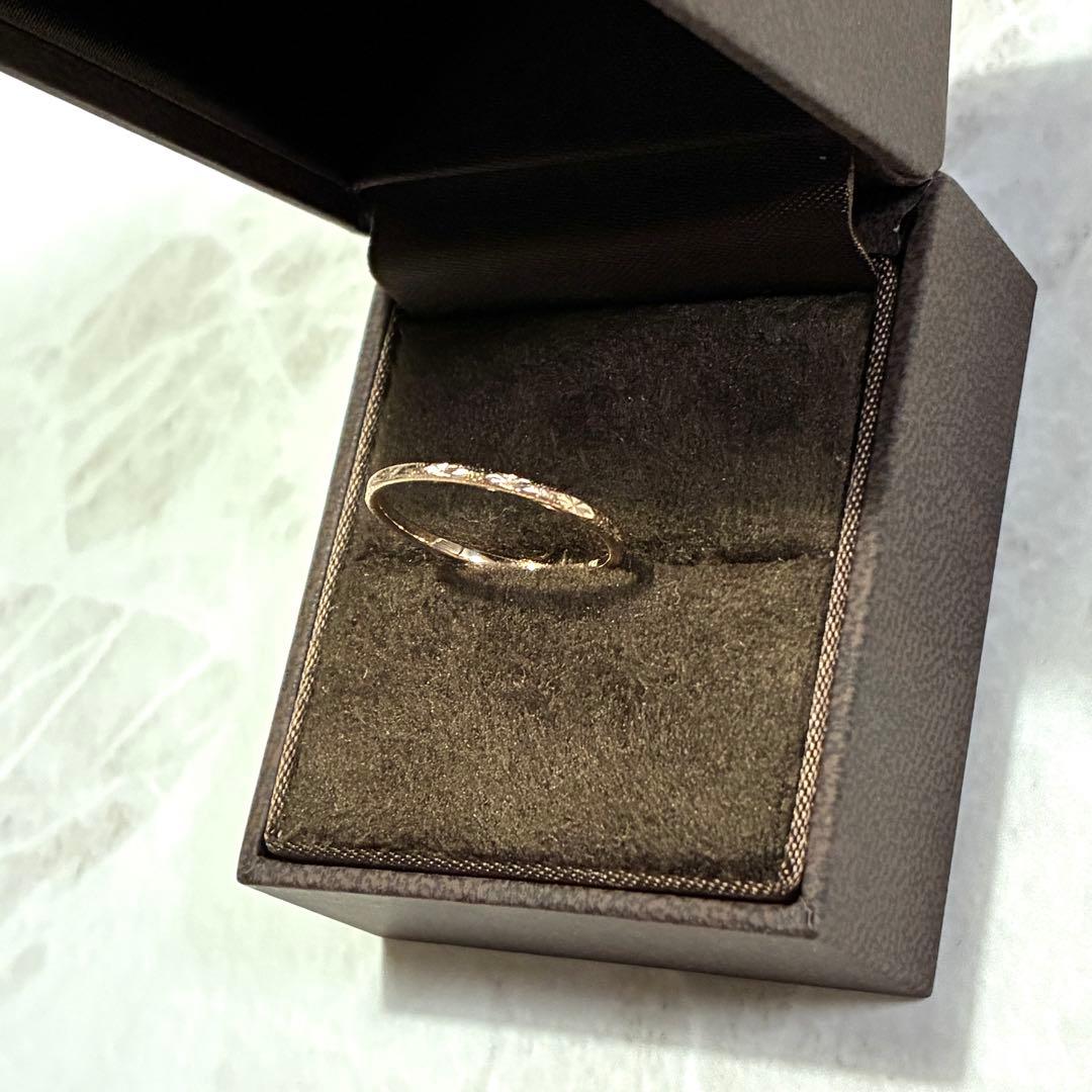 ※ねじっこ　ete エテ k10 クレールカットリング11号ピンクゴールド