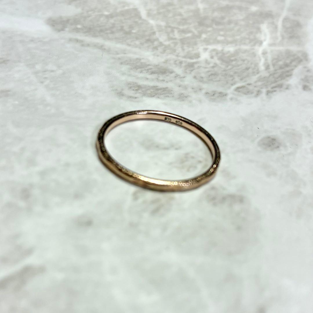 ※ねじっこ　ete エテ k10 クレールカットリング11号ピンクゴールド