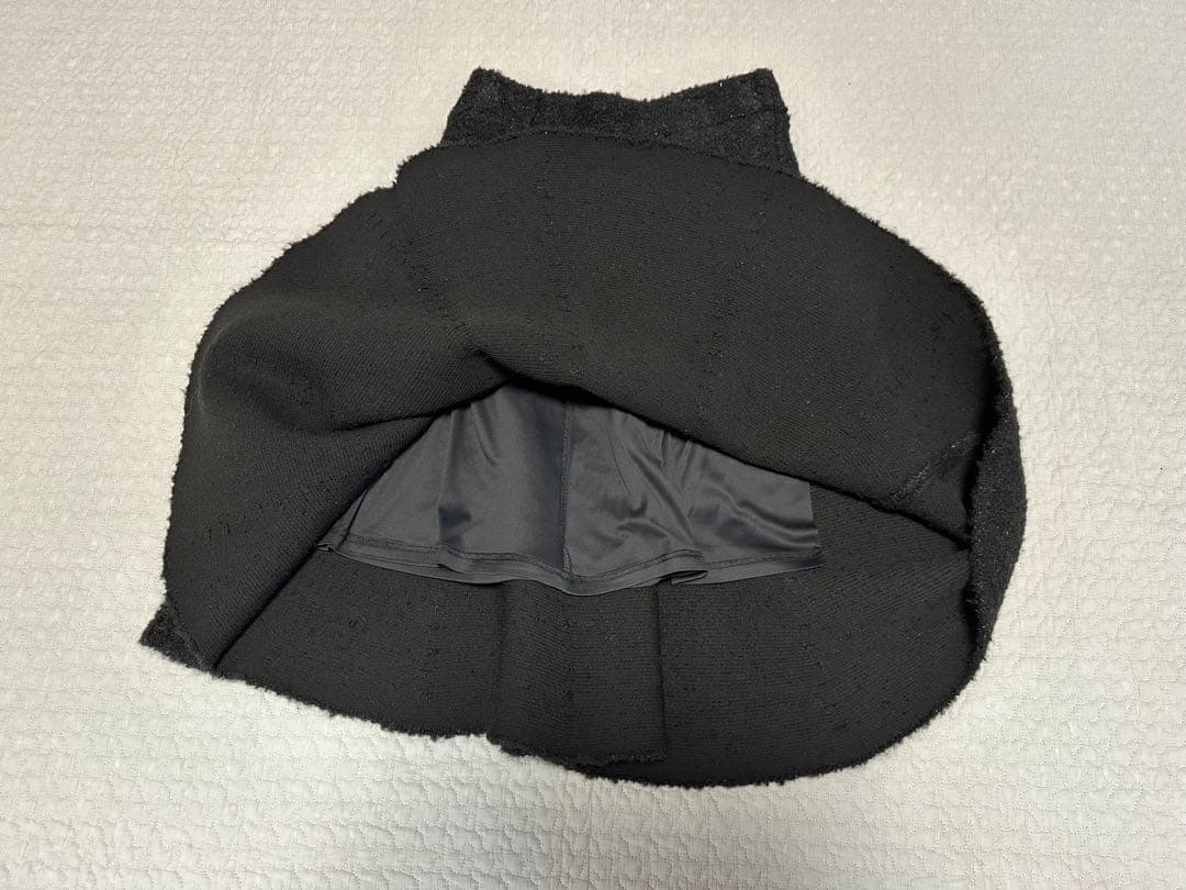 【美品】MACHATT マチャット　ブークレニットスカート　ブラック