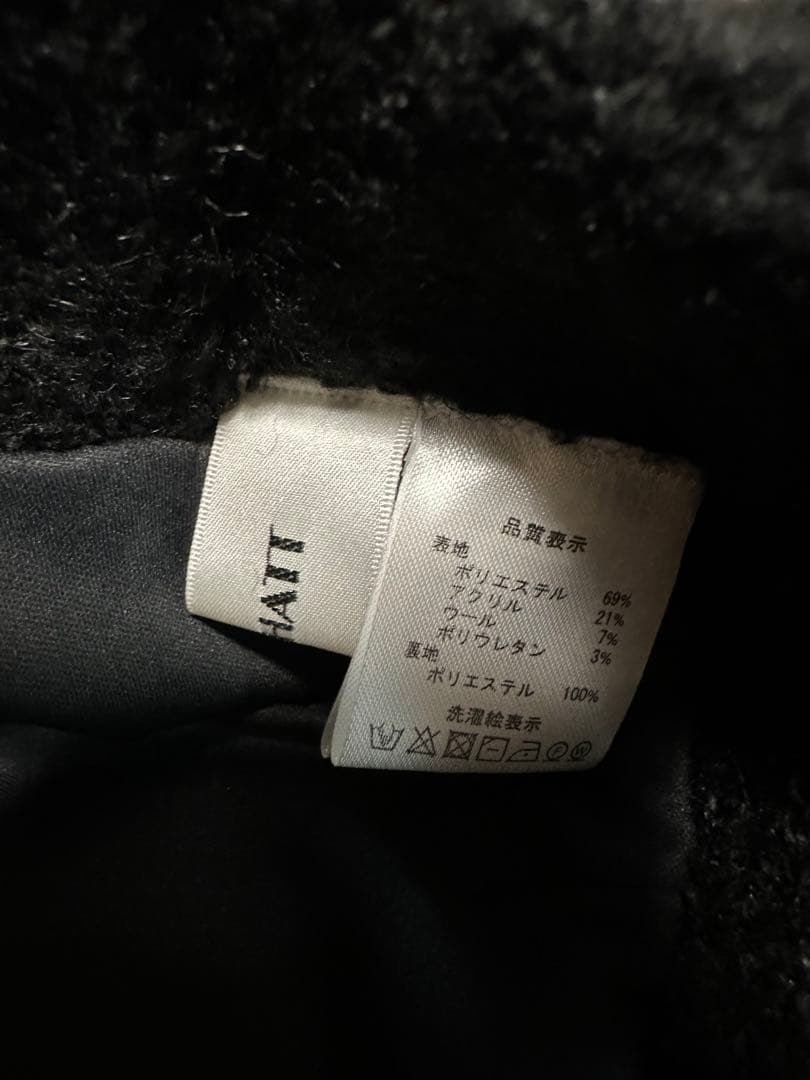 【美品】MACHATT マチャット　ブークレニットスカート　ブラック