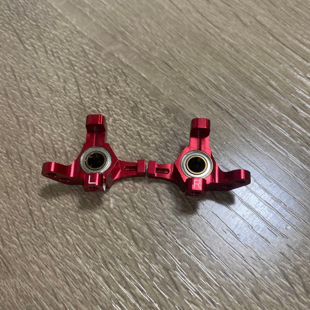 シバタ　ライトウェイトアルミナックル　Ver.Y レッド