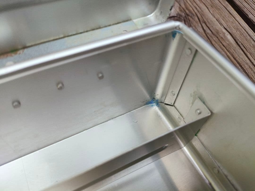 月光荘　小画箱１枚フタ　アルミ絵の具ケース