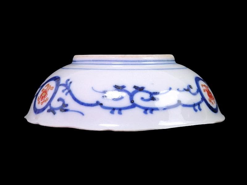 大聖寺伊万里 金襴手 福良雀の図 膾皿 5客 260AS-CXl