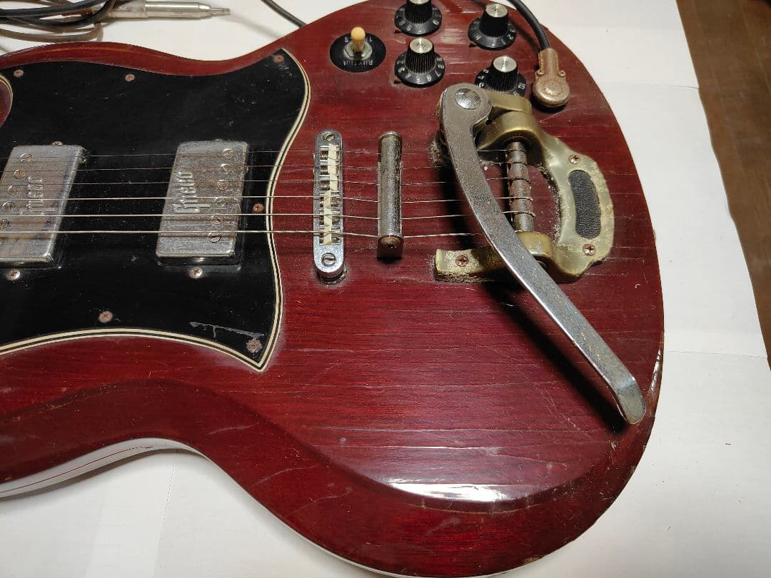 Greco SGスタイル エレキギター バーガンディ MADE IN JAPAN Greco SG