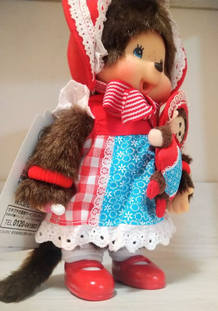 新品 40周年記念 文化人形 モンチッチ 女の子 立ちモン 258500