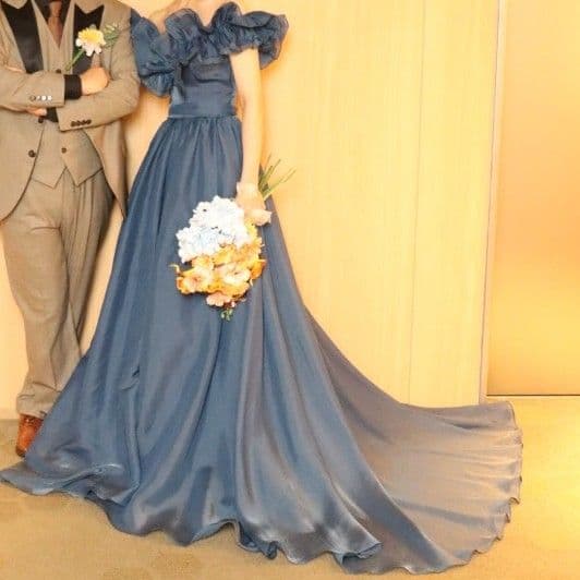 THE URBAN BLANCHEカラードレス ネイビーM