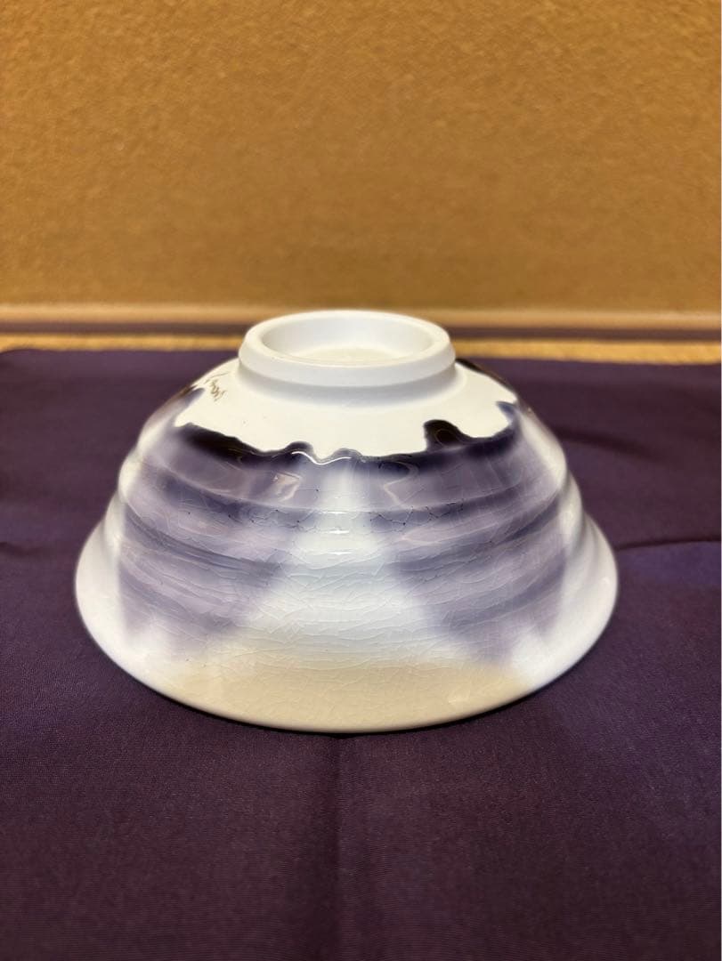 四代徳田八十吉淡墨桜茶碗