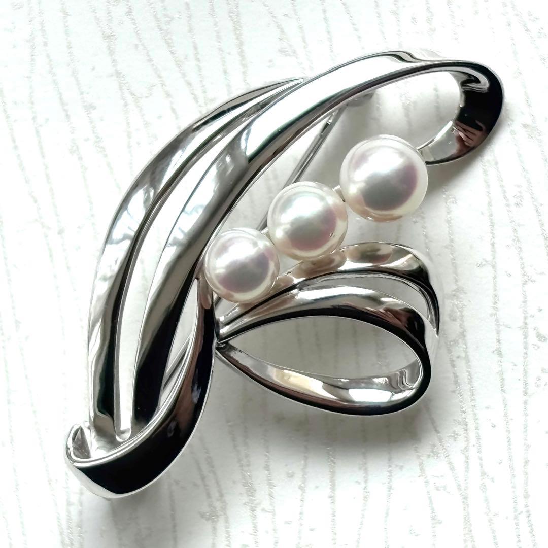 未使用品 MIKIMOTO ミキモト パールブローチ あこや真珠 本真珠 卒業式