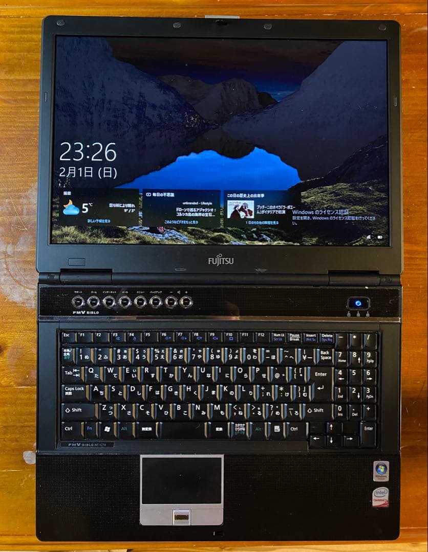 ノートPC 富士通 FMV-BIBLO NF/C70 windows10 - メルカリ