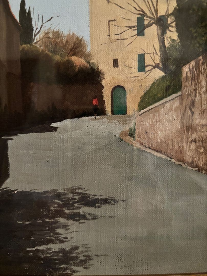 藤飯治平「シエナの坂道」　リアリズム　1986年松坂屋取扱作品