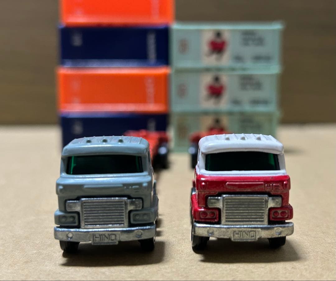 ロングトミカ 日野 海上コンテナ運搬車 2台セット