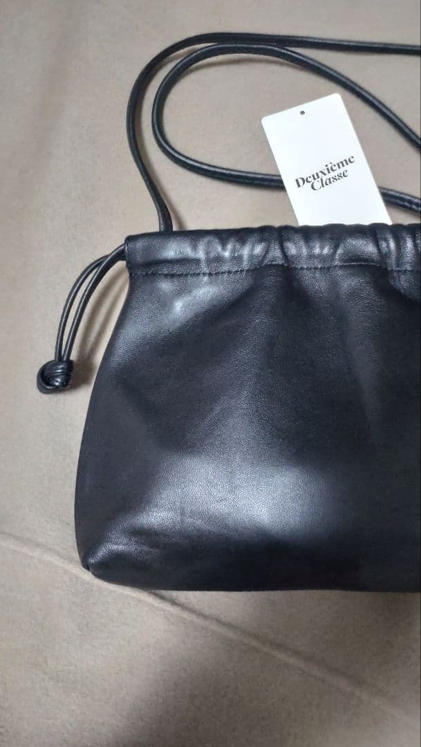 美品Deuxieme Classe CELERI/セルリ BAG 巾着 ブラック