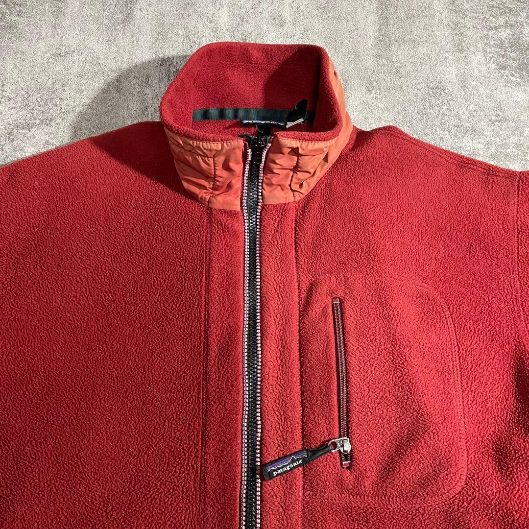 USA製patagoniaパタゴニア シンチラ フリースジャケット赤L 90's