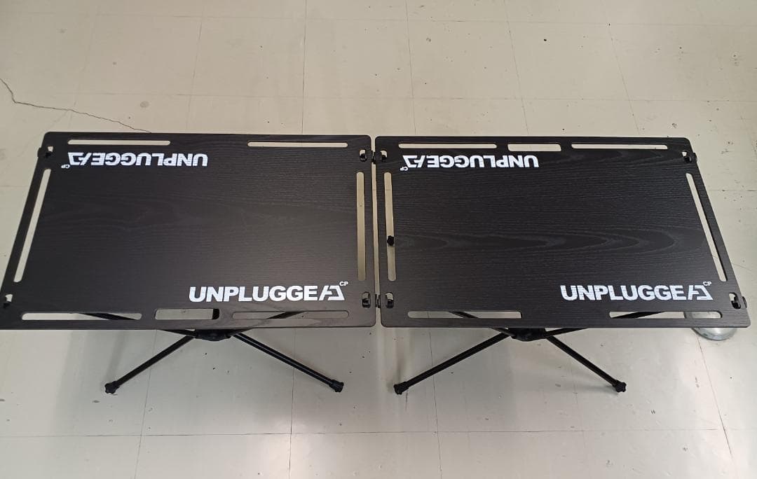 UNPLUGGED テーブル×2セット、ShineTrip天板＋コネクションバー