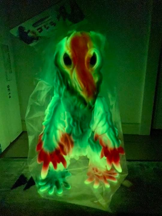 マルサン 世紀の大怪獣 ヘドラ450 蓄光+ピンク・ブルー・イエロー版