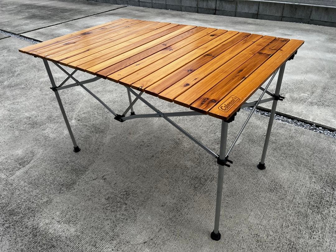 Coleman ナチュラルウッドロールテーブル110 廃盤