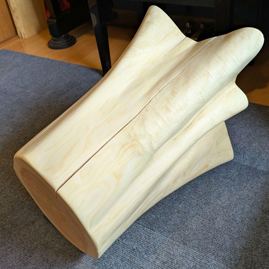 檜　大型　切り株　丸太　椅子　スツール　高さ約44.5㎝