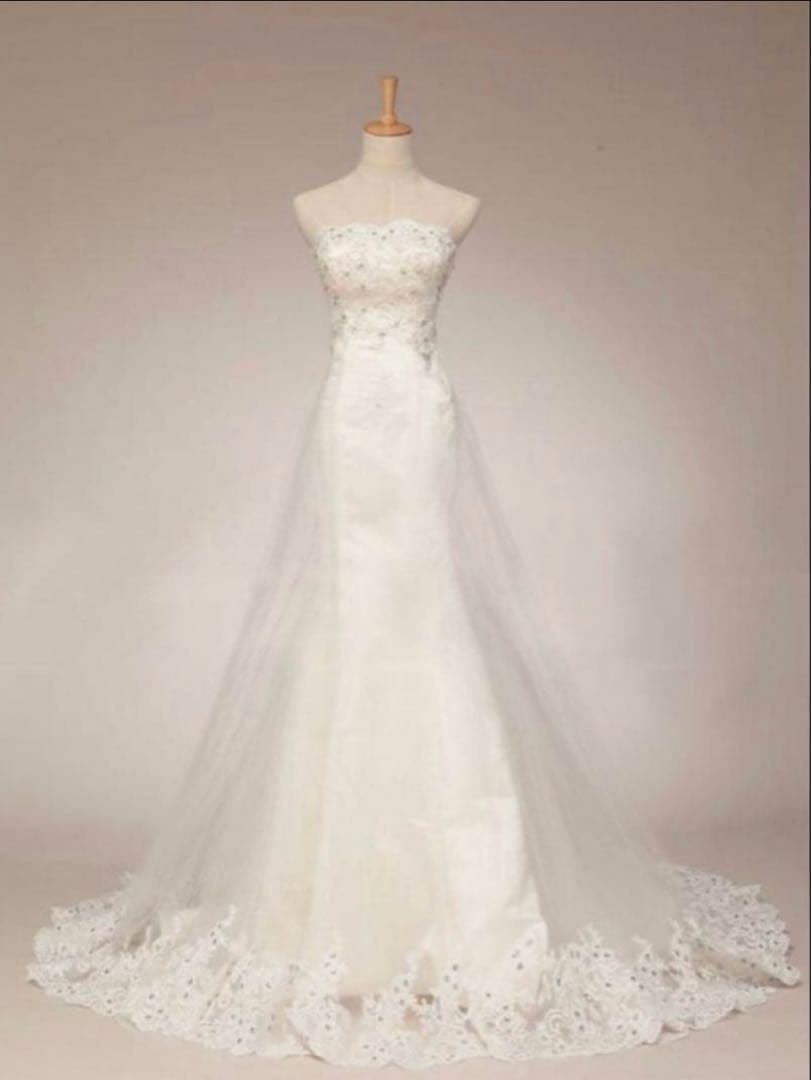 ☆おっかー　お値下げ☆ ウェディングドレス マーメイド 白 花嫁 前撮り