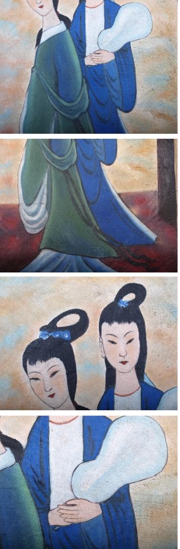 民間美术品 中国時代の油絵 名人？※激安骨董品 Z1340D3-1