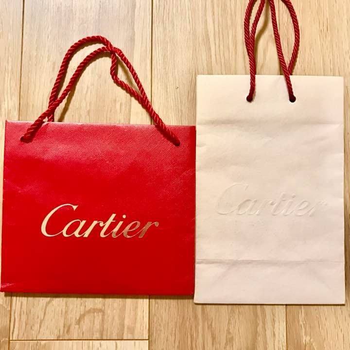 カルティエ白紙袋＆赤紙袋セット - メルカリ