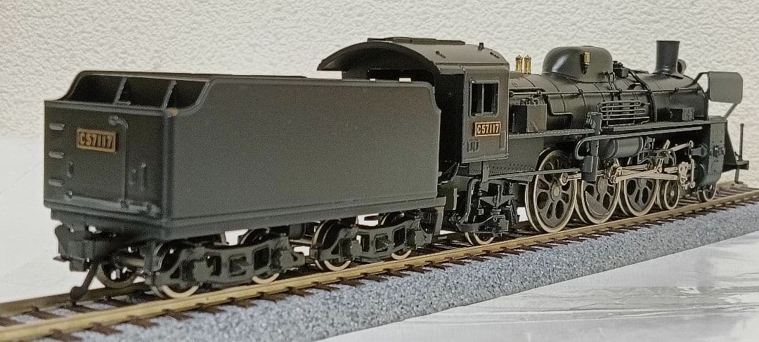 HOゲージ 天賞堂アダチＣ57門デフ蒸気機関車 、メンテナンス済
