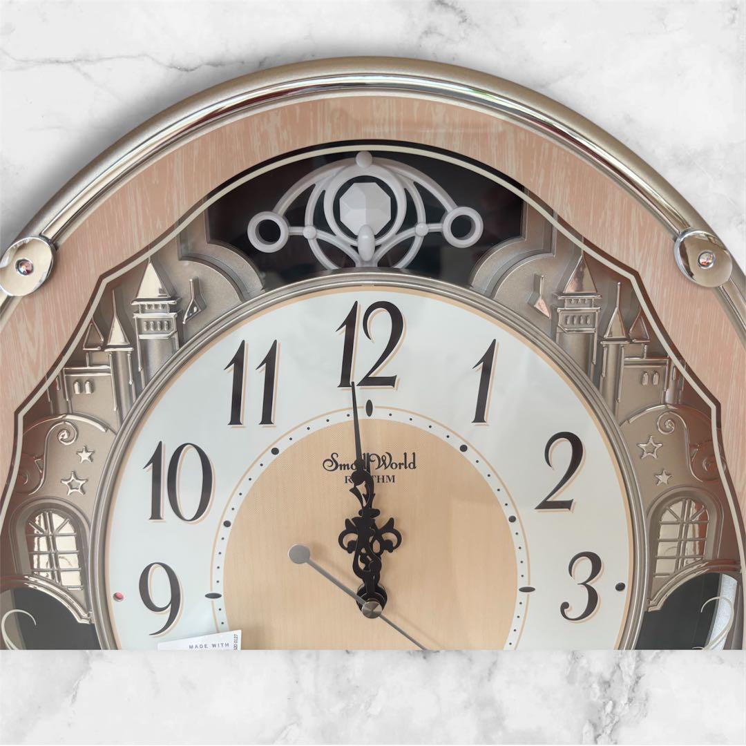 新品♡Small World電波時計 30曲メロディ付 報時付掛時計 リズム時計