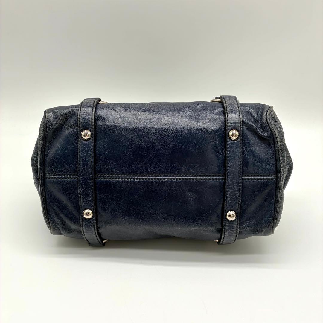 MIUMIU ミュウミュウ ハンドバッグ 2WAY ショルダー リボン ブルー