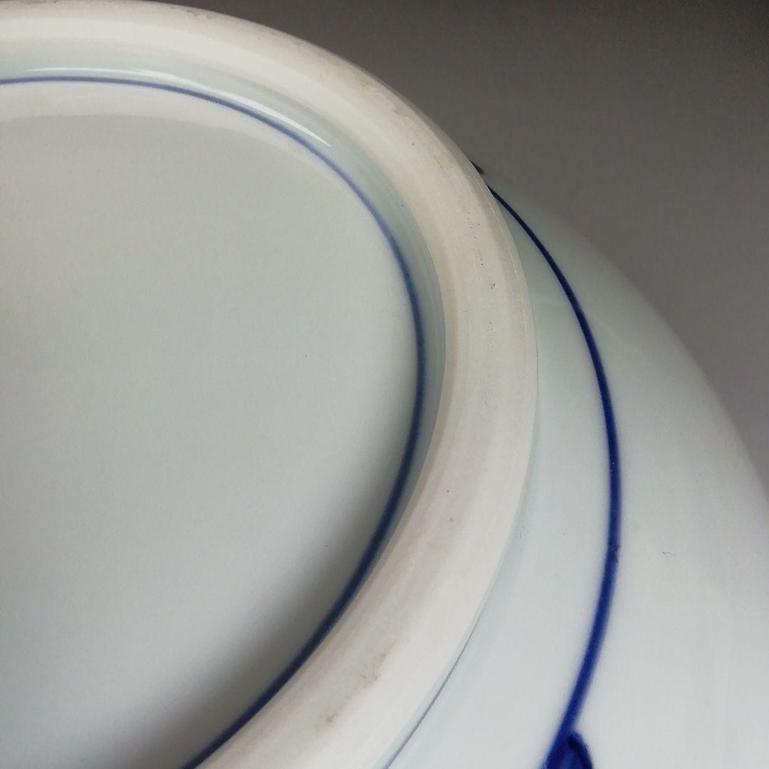 Ｗ３２　水指　『染付　桜川』『押小路窯　庄左ェ門』　共箱　茶道具