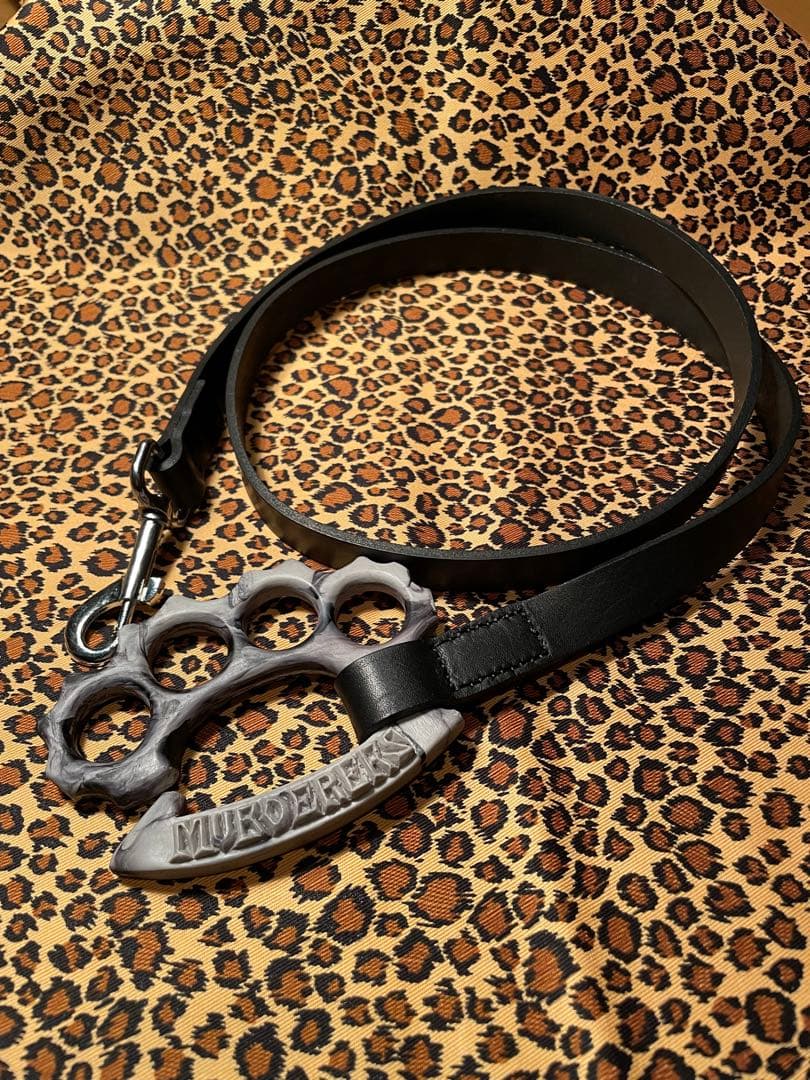 グレー黒　ナックル　ドッグ　リード　本革 楽天市場】黒 ブラック（素材（ペットグッズ）本革）（リード｜首輪