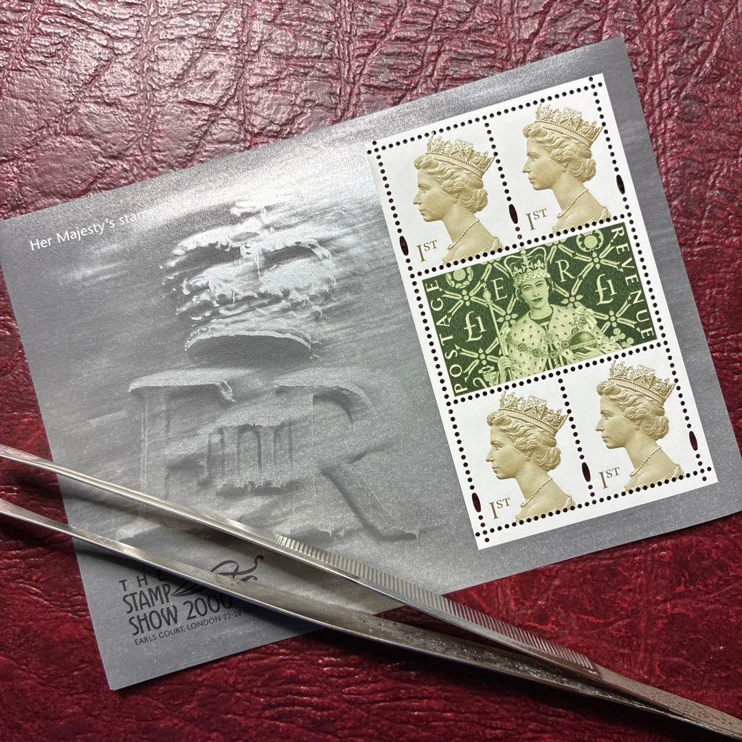 77011セール現品限 外国切手 イギリス発行切手展エリザベス女王小型