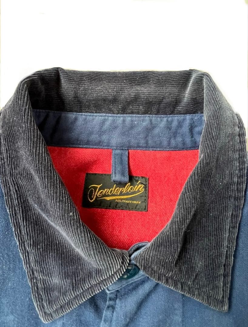 Tenderloin ジャケット ネイビー 襟コーデュロイ