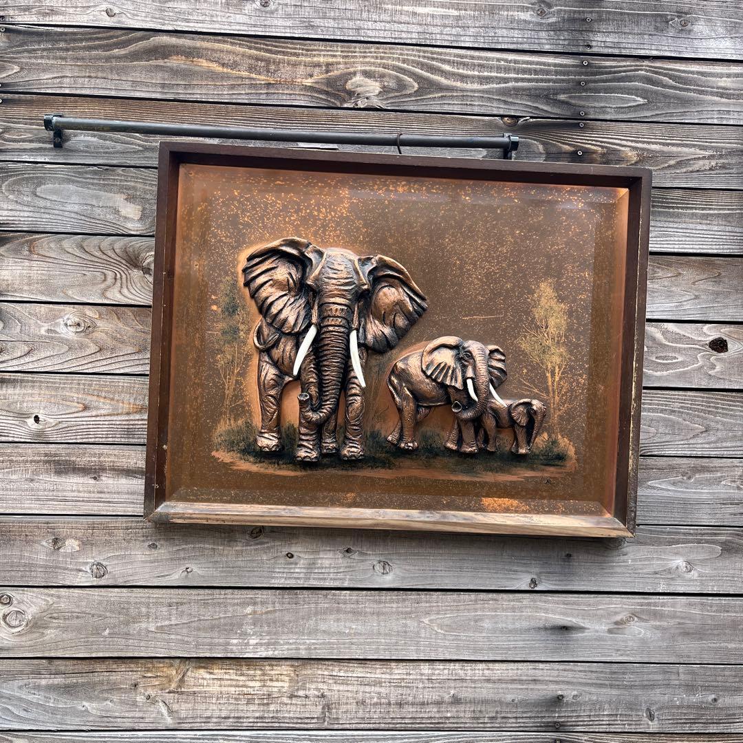 ヴィンテージ銅の象壁掛け 楽天市場】【インテリア雑貨 おしゃれ バリ風】 木彫り 木製 ゾウの頭